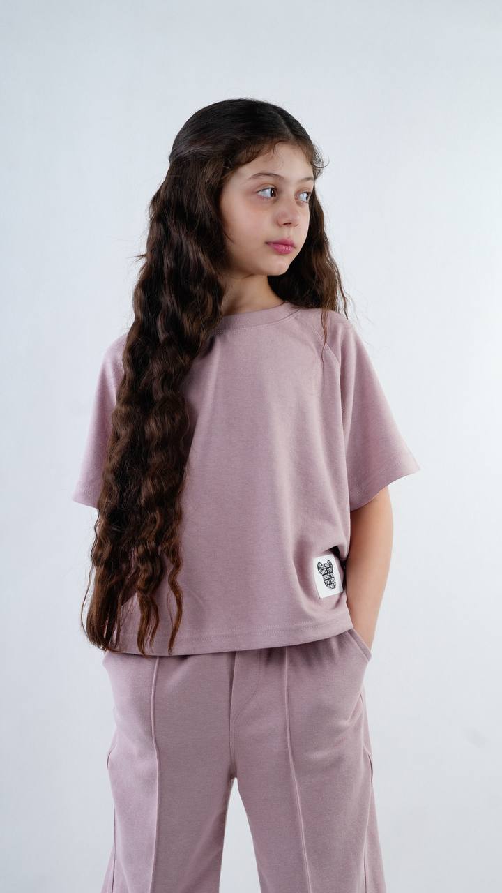 ست دو تیکه تی شرت و شلوار دخترانه